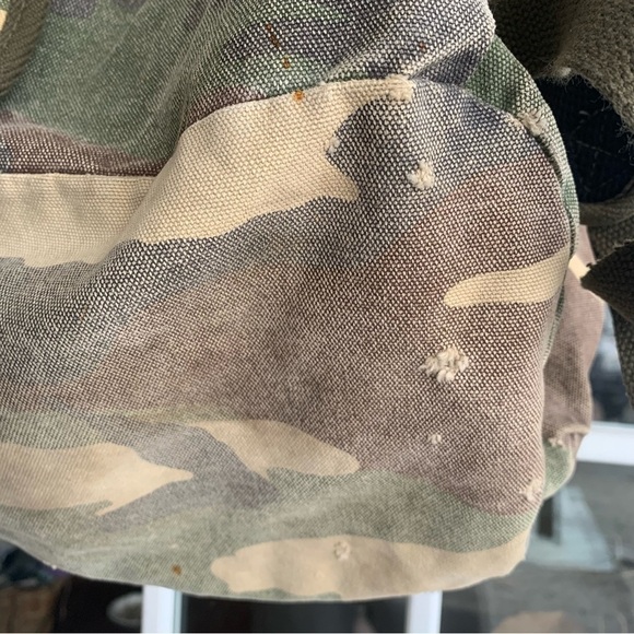 Camo Military Style Canvas Backpack main image 6